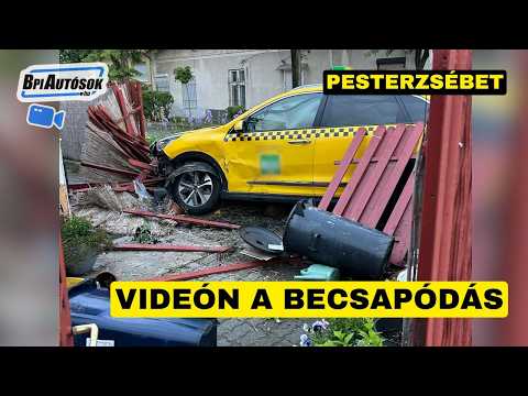 Kerítést szakított át, majd letarolta egy családi ház kertjét a taxi Pesterzsébeten