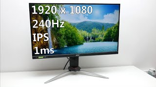 Vido-Test : Acer XV273X review - 240Hz 1ms IPS gaming monitor