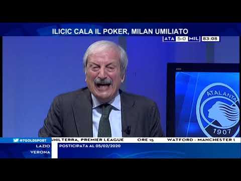 Atalanta Milan 5-0 con Tiziano Crudeli