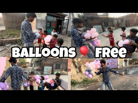 Assi aaj bachya nu dite balloons 🎈 || Bache ho gye bhut happy|| watch now full vlog