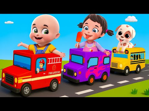 Wheels On The Bus Go Round And Round + Baby Bingo , Baby Bobo & Lily | Nursery Rhymes and Kids Songs