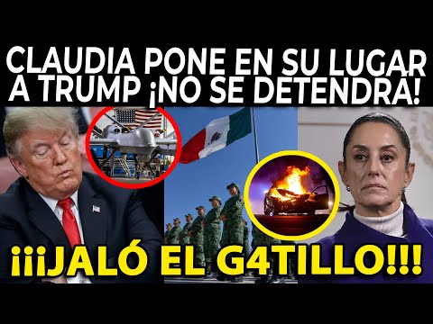 SE PRENDIÓ EL CERRO! SHEINBAUM MANDA FUERTE MENSAJE A TRUMP ¡MÉXICO NO SE VA A DEJAR DE USA!