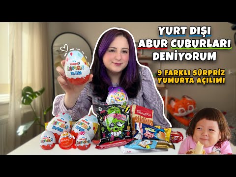 YURT DIŞI ABUR CUBURLARINI DENİYORUM 🍫🍿FARKLI SÜRPRİZ YUMURTALAR #mugbank