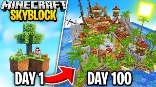 I Survived 100 Days on a DESERTED ISLAND in Minecraft..