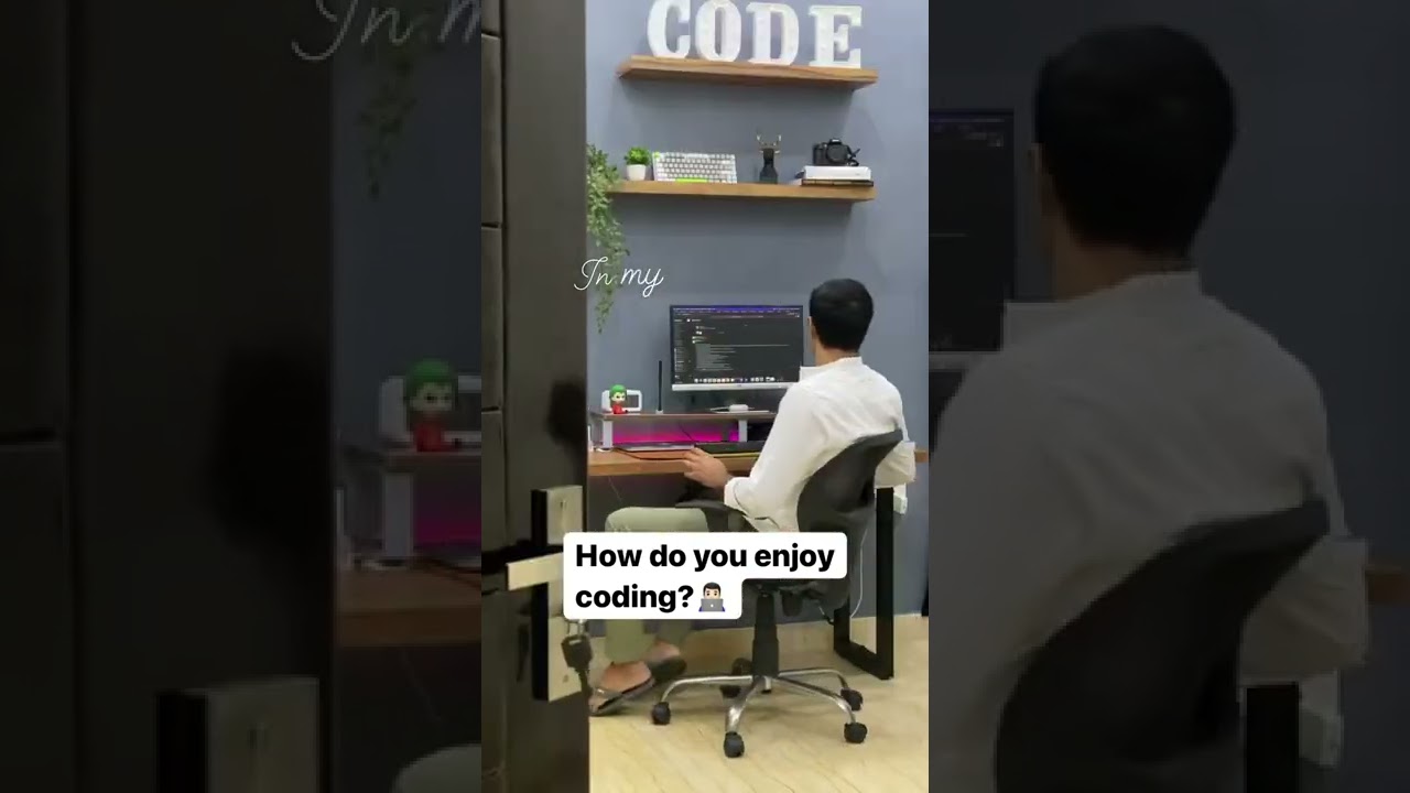 How do you enjoy coding 😍😍 | Best way to do coding #ytshorts #shortsvideo