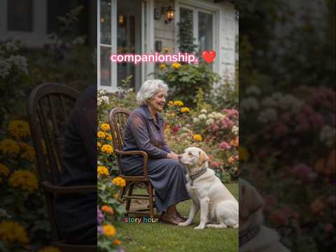 “The Dog Who Waited Beside Her Flowers”🌸  | #shorts