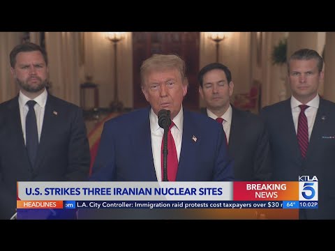 U.S. bombs three Iran nuclear sites, entering war