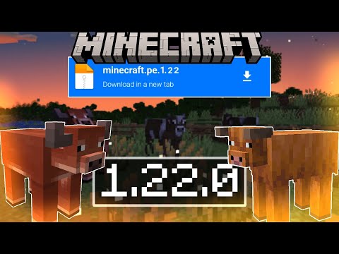 SAIU! ATUALIZAÇÃO DO MINECRAFT PE 1.22  - Minecraft Bedrock Mcpe