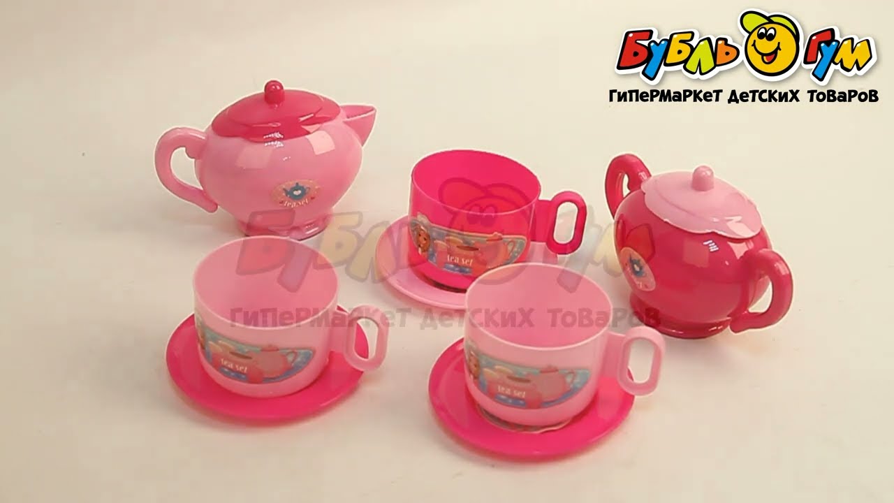 Набор игровой Lanson Toys для чаепития розовый с 3лет - видео  Набор игровой Lanson Toys для чаепития розовый с 3лет - видео