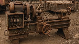 The Old Rusted Stone Cutting Machine // Was Brought Back To Life Stunning Millions
