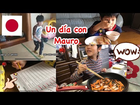 un dia con Mauro+mi hijo Japones que suele hacer cuando esta en casa "