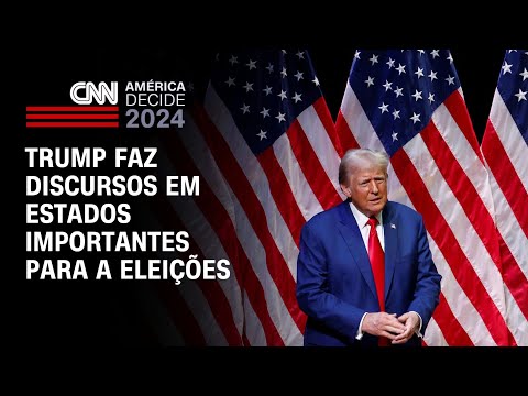 Trump faz discursos em estados importantes para a eleições | BASTIDORES CNN