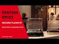 Record Player with Inbuilt Speakers - Fenton RP102B Black/Wood