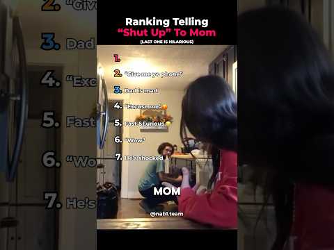 Ranking Telling "Shut Up" To Mom๐