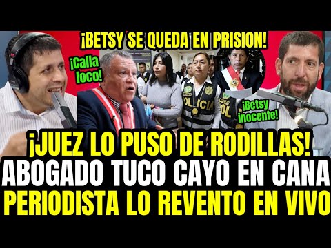 FABRICIO ESCAJADILLO REVUELC4 A ABOGADO DE BETSY CHÁVEZ QUE LLORA POR SENTENCIA DE JUEZ CHECKLEY