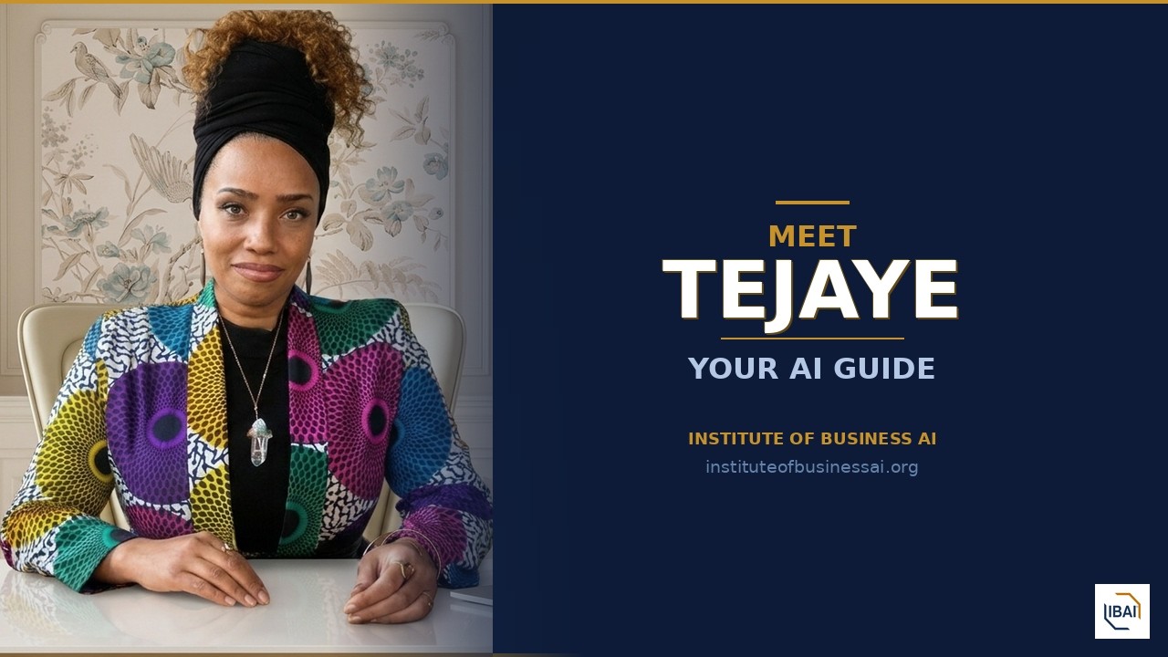 Welcome to the Institute of Business AI | Meet TeJaye, Your AI Guide