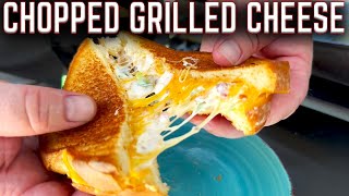 🔥THE ONLY WAY TO MAKE GRILLED CHEESE ON THE GRIDDLE! JALAPEÑO POPPER CHOPPED GRILLED CHEESE!🔥