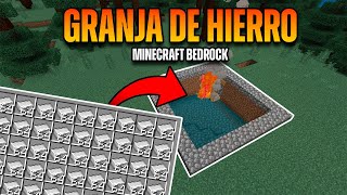 Minecraft Bedrock: Granja de Hierro FÁCIL ✅ en 5 Minutos