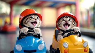 🎢 Cats at the Theme Park 🐱🎉 - Hilarious Cats Acting Like People