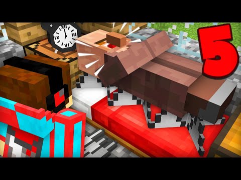 5 СПОСОБОВ КАК РАЗБУДИТЬ ЖИТЕЛЕЙ В МАЙНКРАФТ | Компот Minecraft