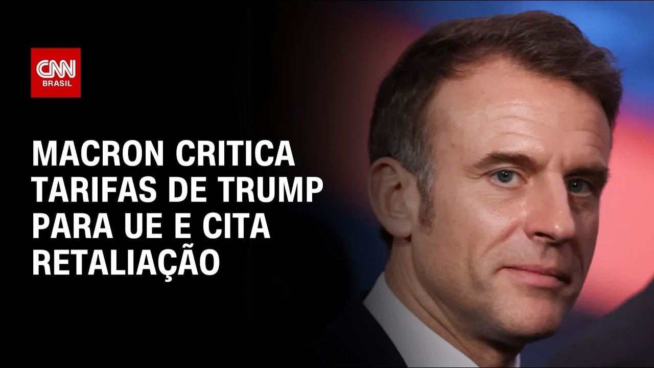 Macron diz que UE deve se preparar para retaliar contra tarifas de Trump | AGORA CNN