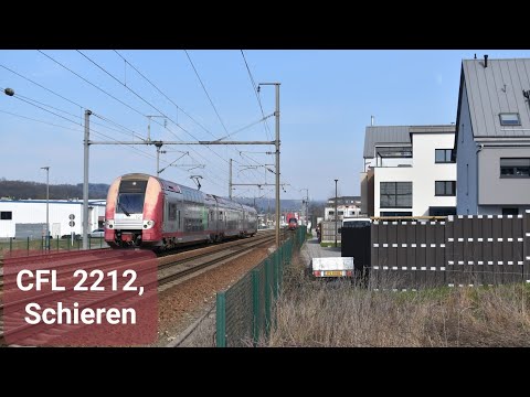 4K | CFL 2212 vertrekt van Schieren als RB 3536 naar Luxembourg!