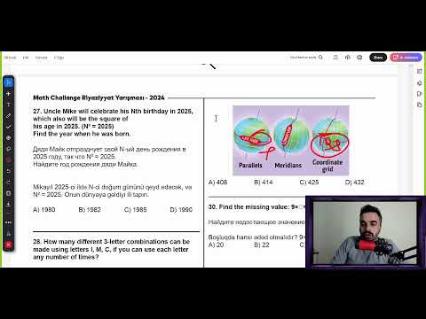 (Olimpiada Həftəsi)  - Math Challenge Olimpiadası (İmtahan Sualları) - İbrahim Şahbazlı