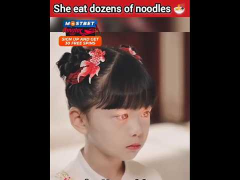 She eats dozens of noodles 🍜 #shorts #viral