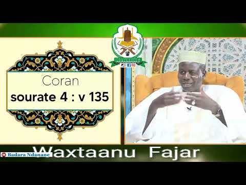 Wakhtanou Fadjar du Lundi 13 Janvier 2025 par Oustaz Hady Niass