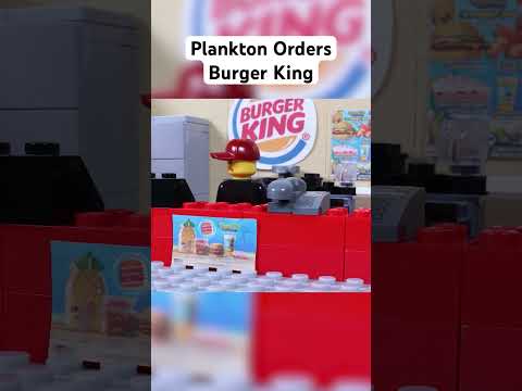 Plankton orders Burger King #plankton #spongebobsquarepants #lego #funny #shorts #spongebobmemes