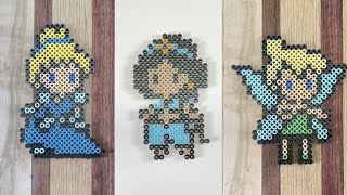 Disney Princess Compilation Cinderella Ariel Elsa Snow White Reverse Perler Bead @RainbowSplash