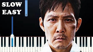 Squid Game 3 - Accomplished - Sad Ending Theme (SLOW EASY PIANO TUTORIAL)