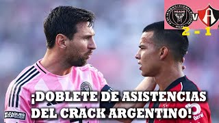 IMPARABLE! DOBLETE de ASISTENCIAS de MESSI INTER MIAMI vs ATLAS 2-1 - ANALISIS