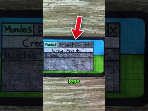 Ele jogou MINECRAFT num celular de papel