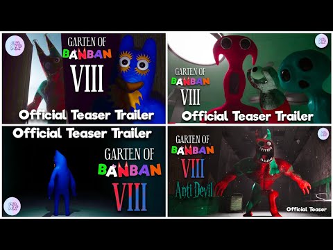 Garten Of Banban 8 : All Trailer Comparison