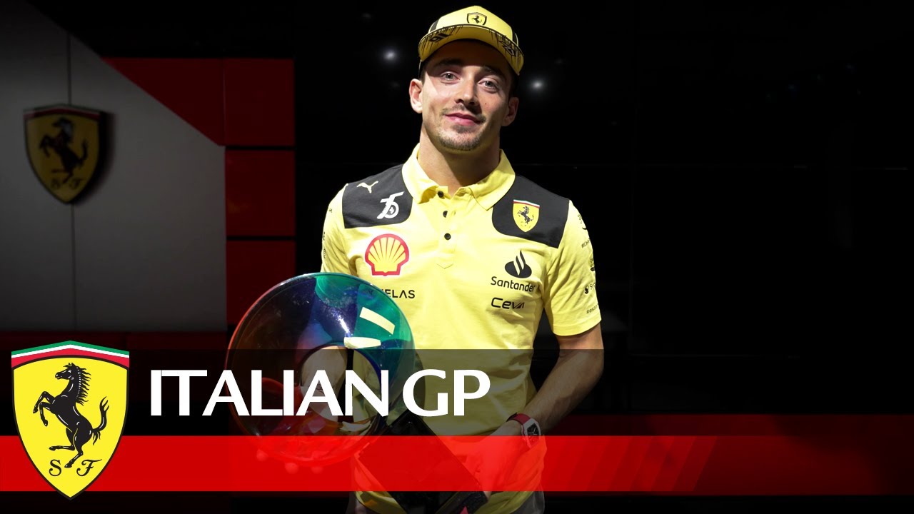 Video: Charles Leclerc's Message For Tifosi After P2 In 2022 Italian GP ...