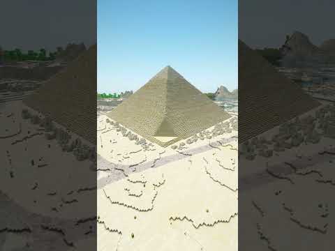 Pyramids of Giza Minecraft Timelapse | #minecraftbuilding #minecraft