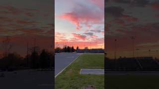 Beautiful October Sunsets. Post half marathon run.
