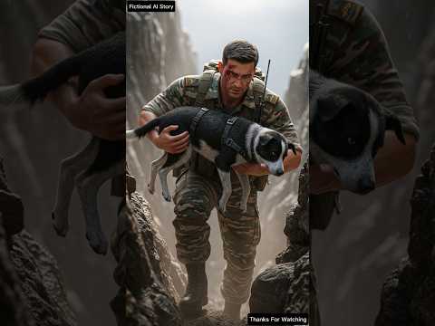 Indian Army rescued an innocent dog that fell into a ditch #ai #army