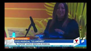 123 Andrés - En Casa Con Telemundo con Adamari López celebrando su nominación al premio GRAMMY 2024
