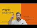 Understanding Proper Adjectives