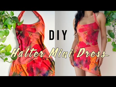 DIY Halter Mini Dress/ Pattern Available