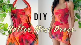 DIY Halter Mini Dress/ Pattern Available