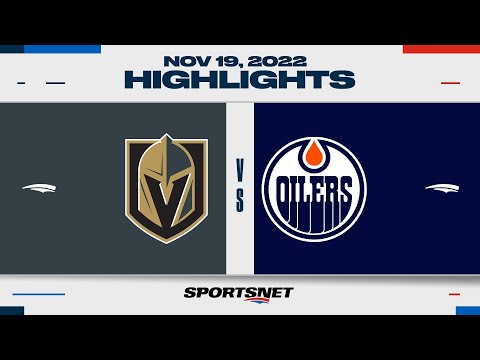 NHL Highlights | Golden Knights vs. Oilers - November 19, 2022