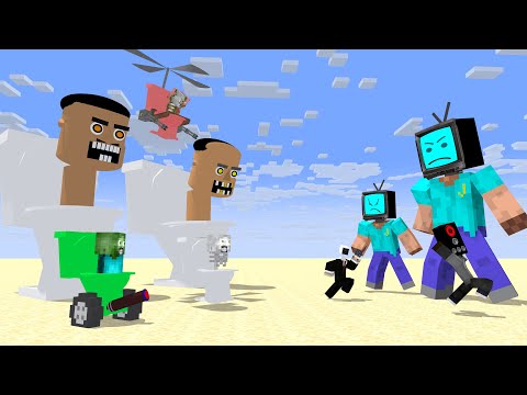 Monster School BECOME SKIBIDI TOILET & ALL SEASON POOR CUTE GIRL LOVE RICH BOY - Minecraft Animation