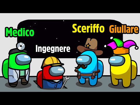 4 NUOVI RUOLI: GIULLARE, MEDICO, INGEGNERE e SCERIFFO! - Among Us Mod iNoob