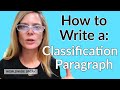 Classification Paragraphs and Their Components