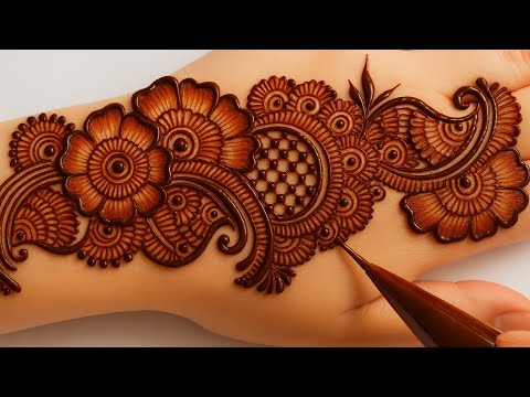 "2025 Ka Sabse Khoobsurat Arabic Mehndi Design 😍 | Bridal & Eid Special 🌙" stylish mehndi design