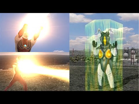 【ウルトラマンFE3】ゼットンバリアに果敢に挑むウルトラマンジャスティス　Ultraman Fighting Evolution 3