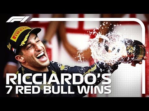 Daniel Ricciardo's Seven Red Bull Victories